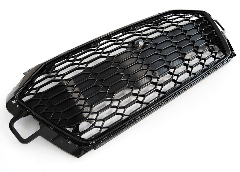 Frontgrill für Audi A4 B9 2019+ Facelift Kühlergrill Wabengrill Grill ohne Emblem schwarz glänzend PCD