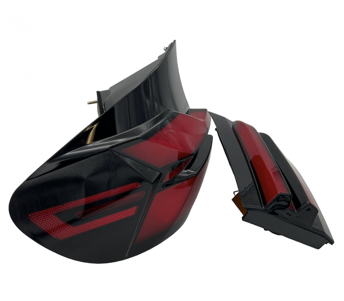 Lightbar Led Rückleuchten für BMW X5 E70 Bj 10-13 LCI schwarz rot dynamischer Blinker