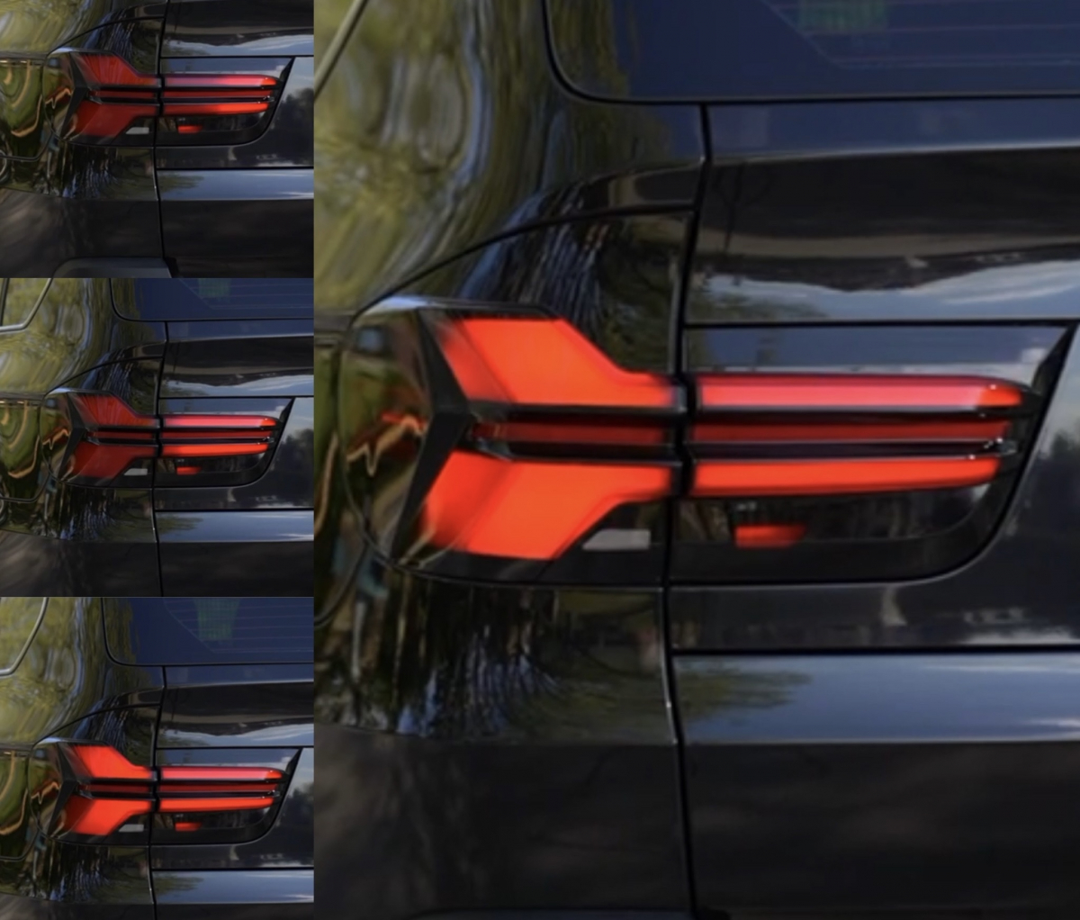 Lightbar Led Rückleuchten für BMW X5 E70 Bj 10-13 LCI schwarz rot dynamischer Blinker