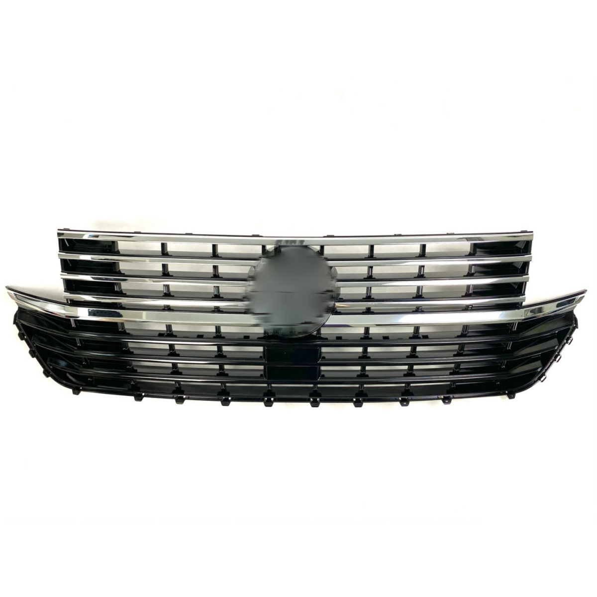 Frontgrill schwarz chrom glänzend für VW T6.1 Multivan / Caravelle / Transporter ab 2019 für VW-Zeichen