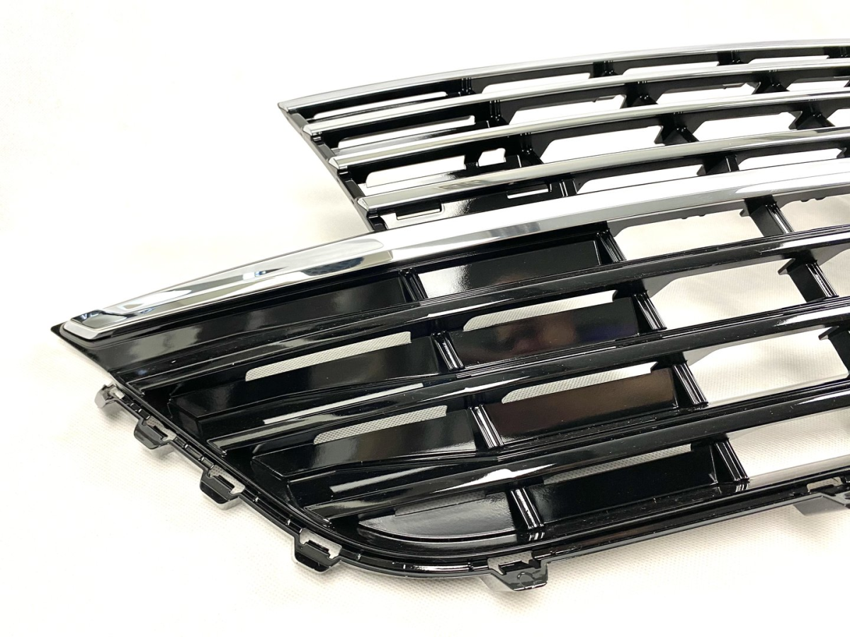 Frontgrill schwarz chrom glänzend für VW T6.1 Multivan / Caravelle / Transporter ab 2019 für VW-Zeichen