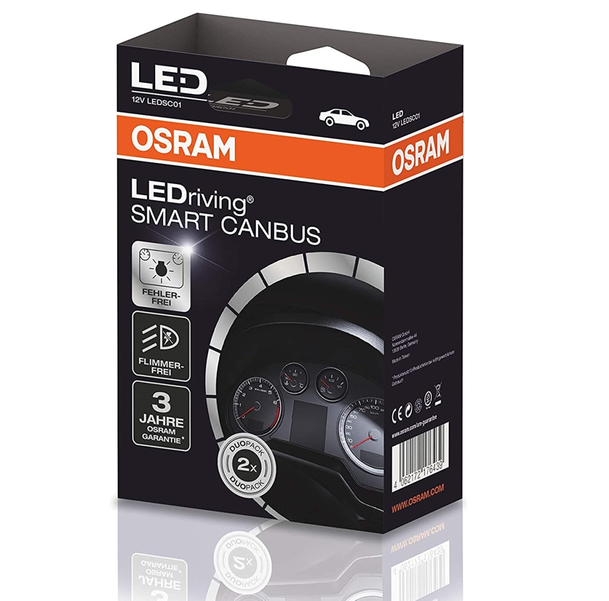 OSRAM LEDriving Smart Canbus SC01 Lastwiderstand für LED H7 Nachrüstlampe 2er-Set