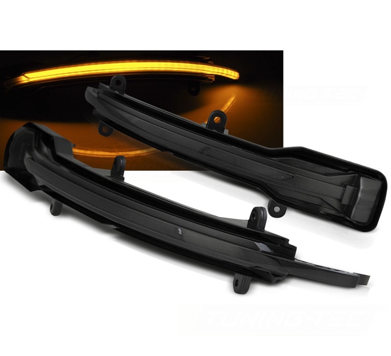 Dynamische Led Spiegelblinker schwarz für Audi Q7 2009-2015