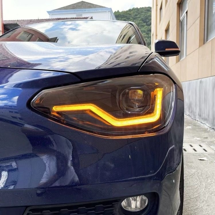 Voll-Led Scheinwerfer für BMW F20 F21 Bj. 11-15 schwarz Startanimation dynamischer Blinker