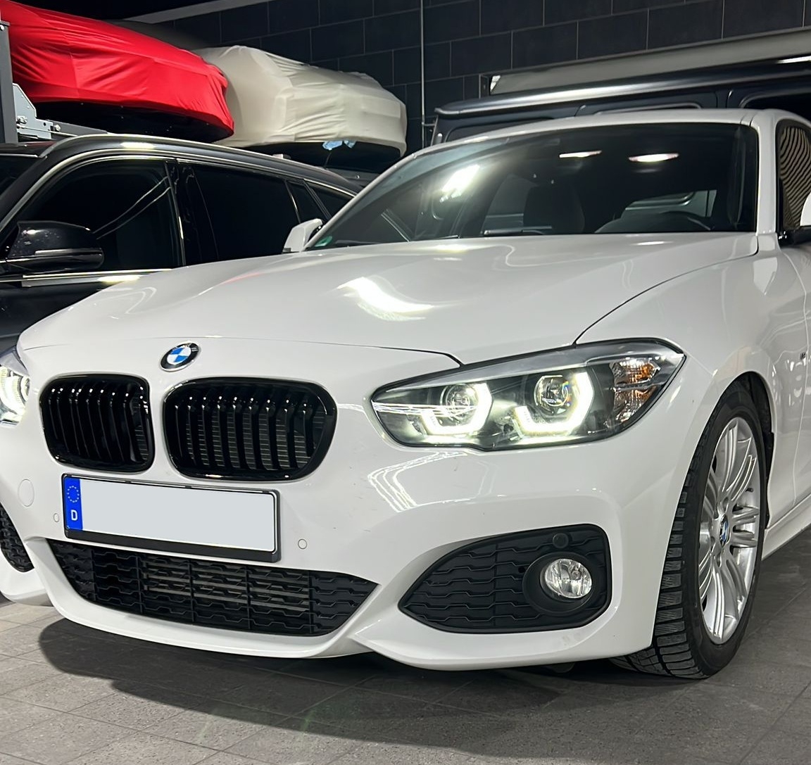 Voll-Led Scheinwerfer für BMW F20 F21 Bj. 15-19 schwarz Led-Blinker