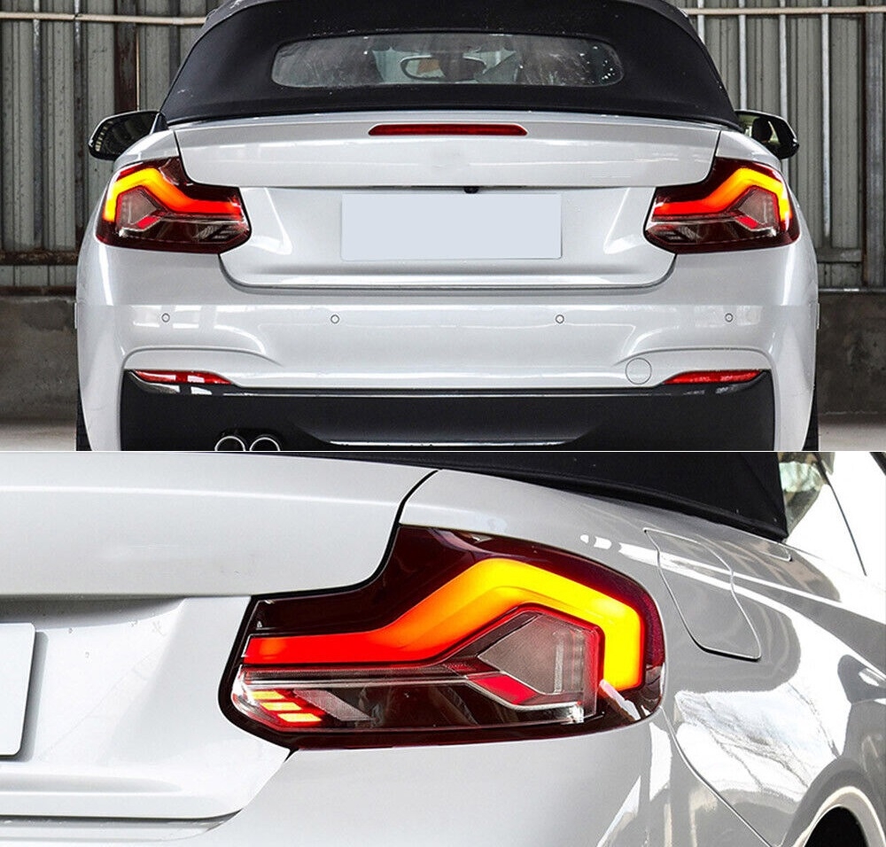 Led Rückleuchten für BMW F22 F23 M2 F87 Bj 13-21 schwarz rot Heckleuchten