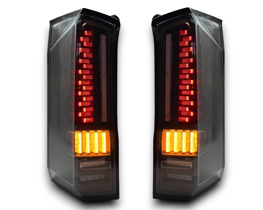 Voll LED Rückleuchten für MAN TGE ab 2016 schwarz smoke dynamischer Blinker