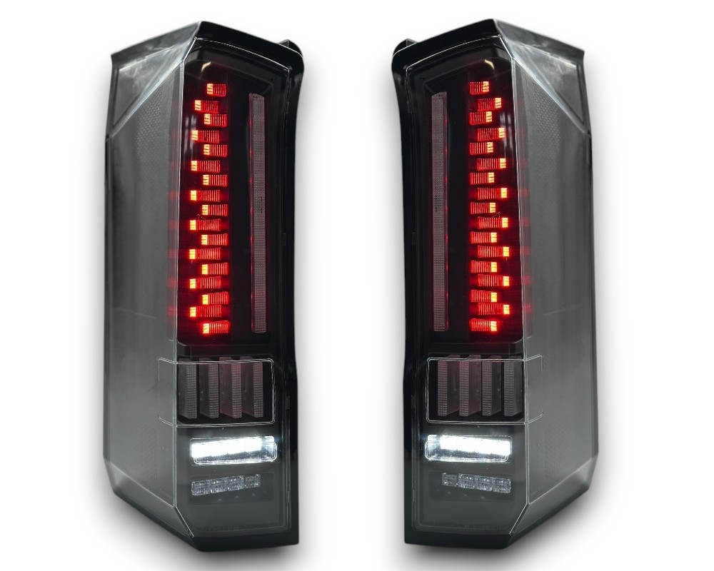 Voll LED Rückleuchten für MAN TGE ab 2016 schwarz smoke dynamischer Blinker