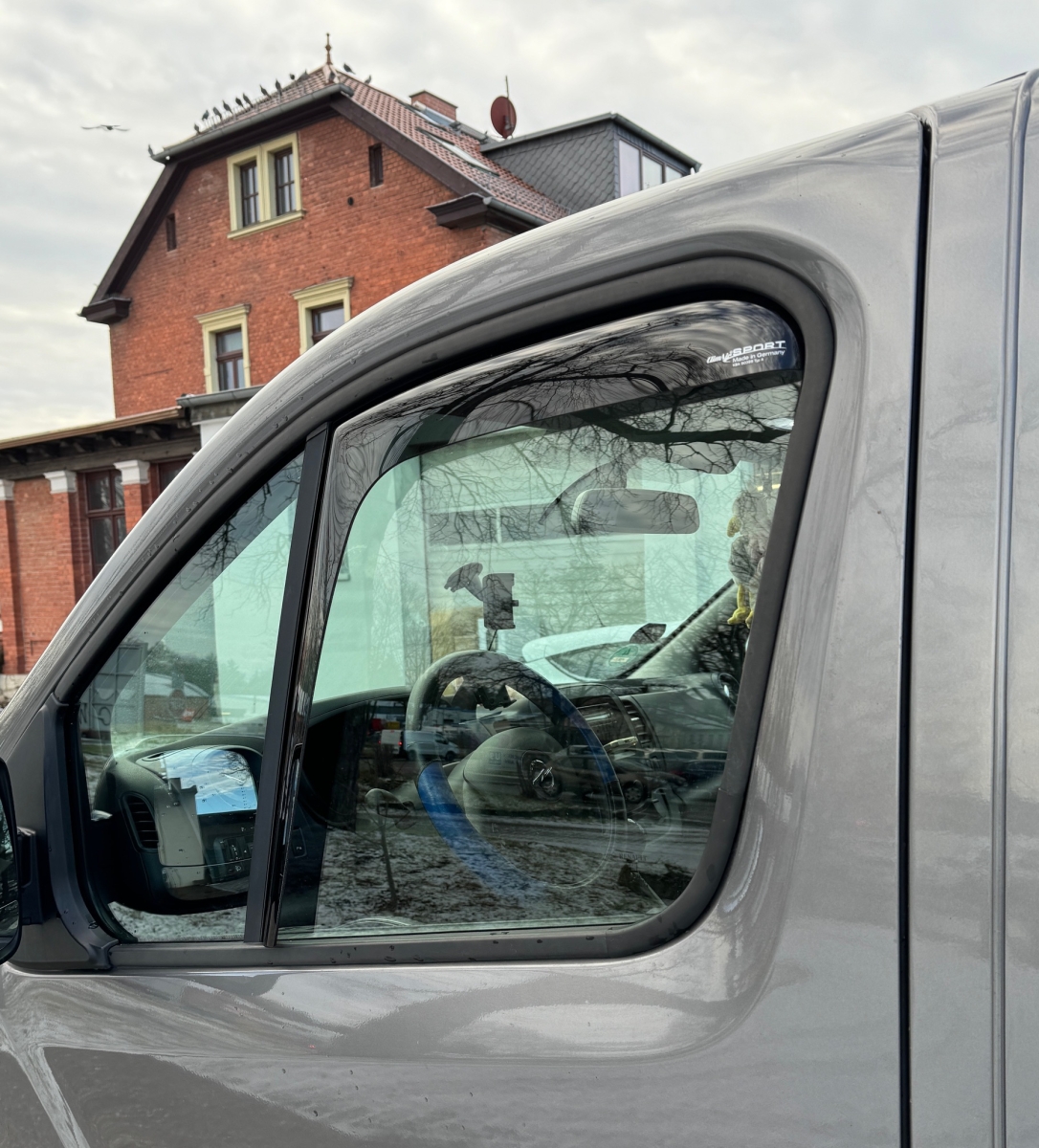 ClimAir WINDABWEISER REGENABWEISER schwarz für Renault Trafic 14+ mit ABE Set links rechts
