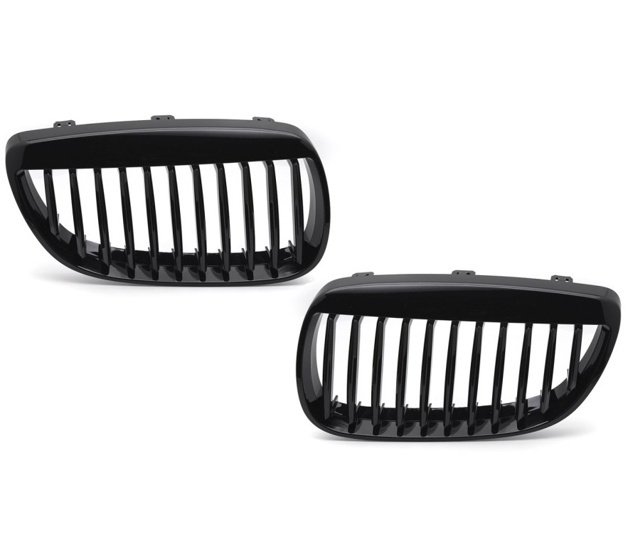 Frontgrill für BMW 3er E92 E93 07-10 schwarz Klavierlack