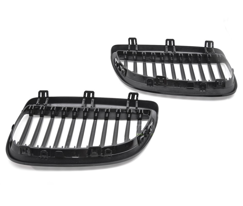 Frontgrill für BMW 3er E92 E93 07-10 schwarz Klavierlack