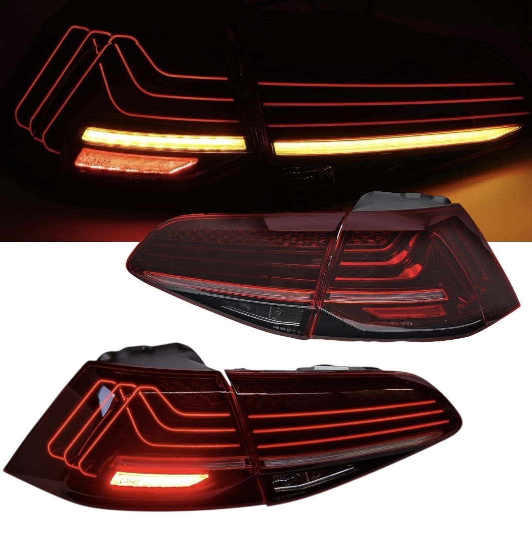 Laserline LED Rückleuchten für VW Golf 7 2013-2017 dynamischer LED Blinker rot smoke