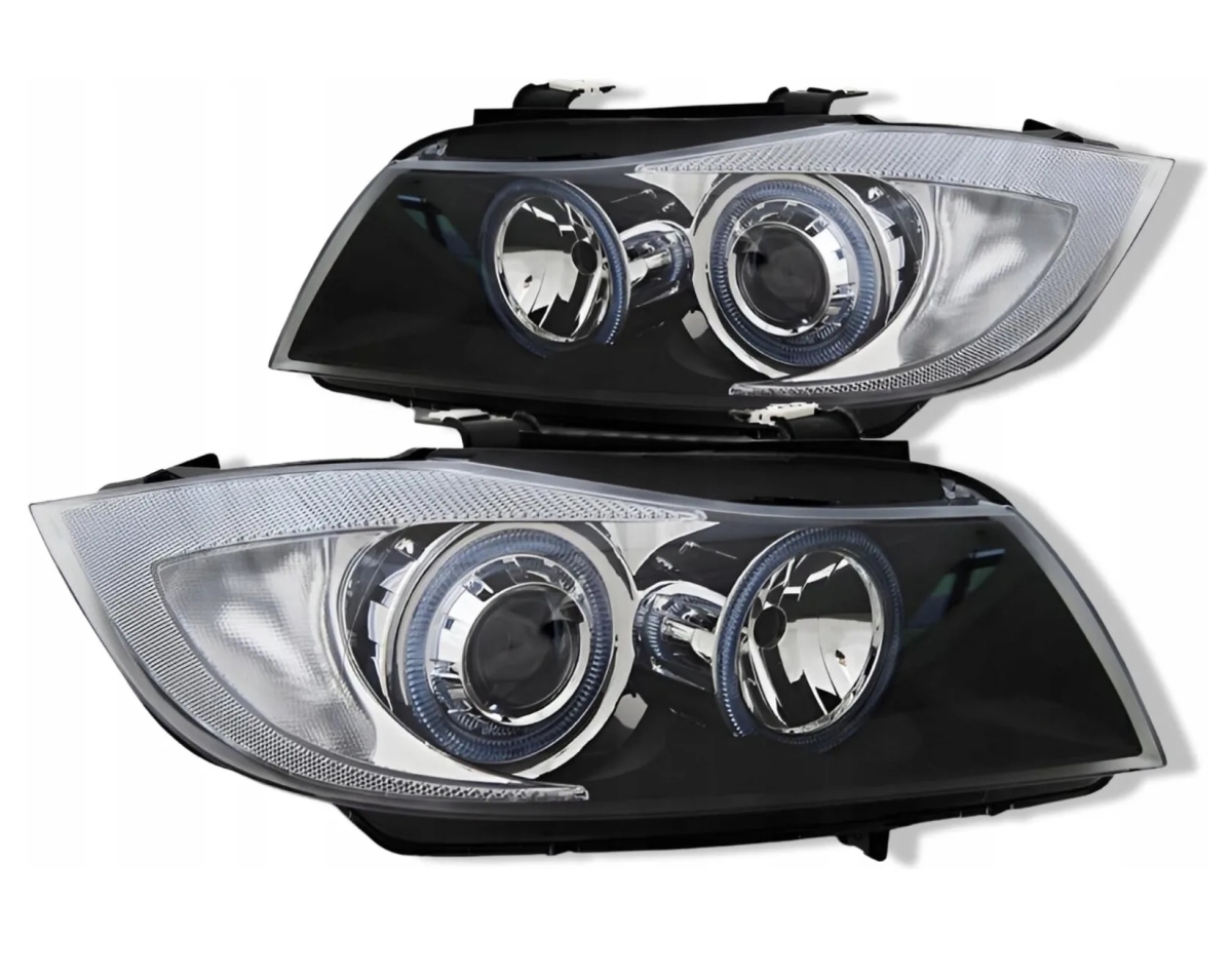 Angel Eyes Scheinwerfer für BMW E90 E91 05-08 schwarz DEPO