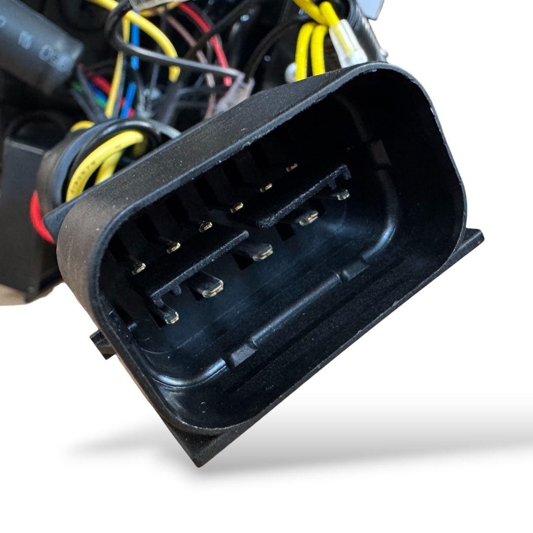 Xenon Scheinwerfer für BMW E60 E61 08-10 schwarz Led Angel Eyes D1S ohne AFS