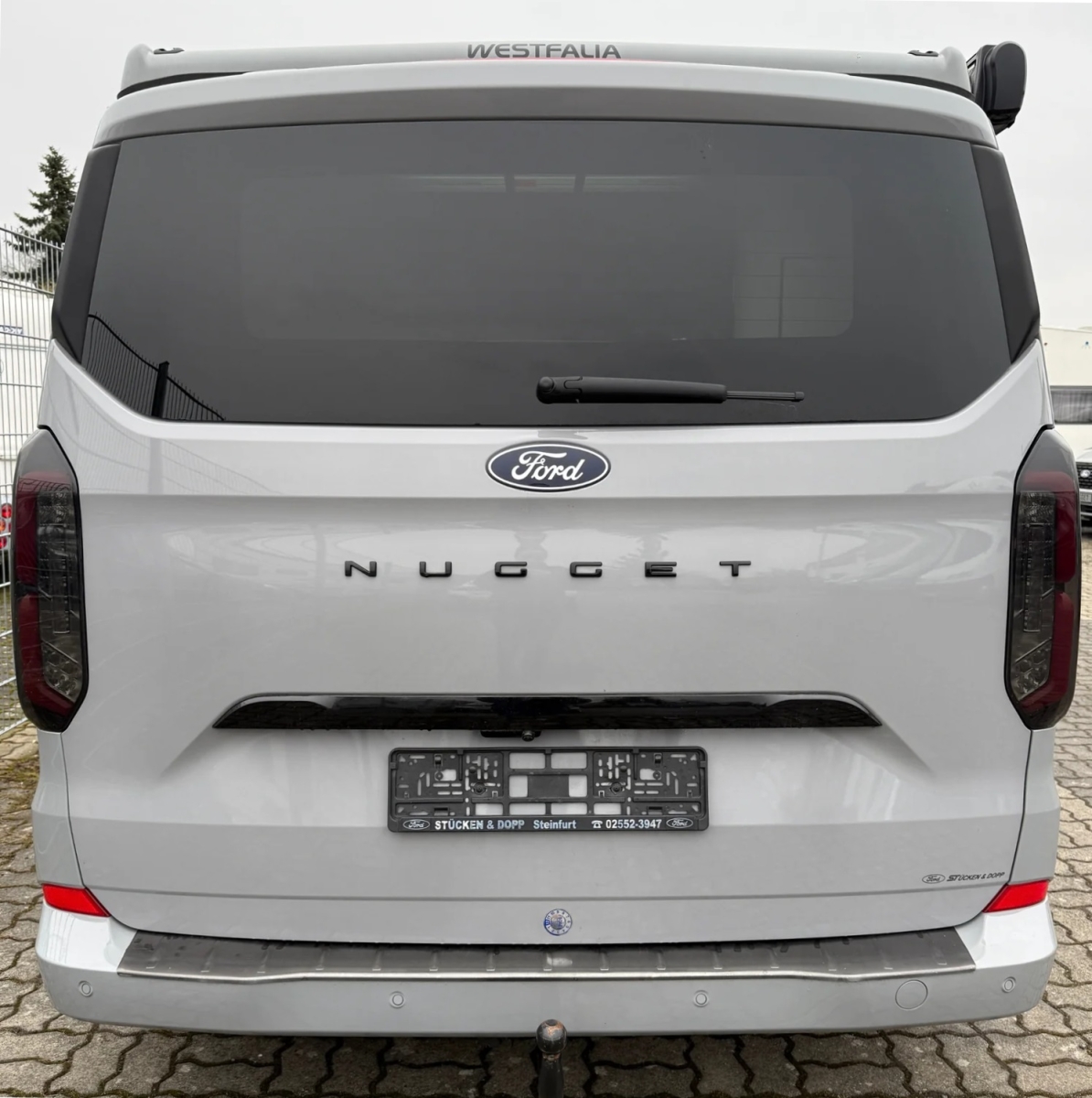 Lightbar LED Rückleuchten für Ford Transit Custom 2023+ schwarz smoke
