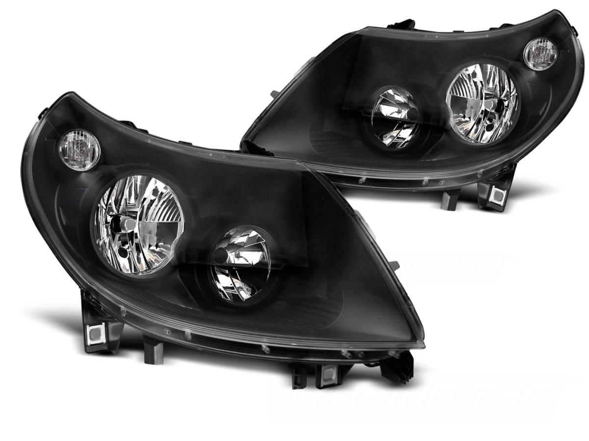 Klarglas Scheinwerfer schwarz für Fiat Ducato 2011-2014