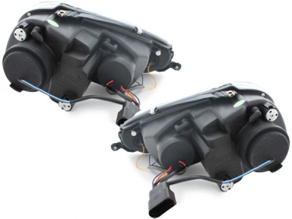 LED Angel Eyes Scheinwerfer für VW Golf V 03-09 schwarz Sonar ohne el. LWR