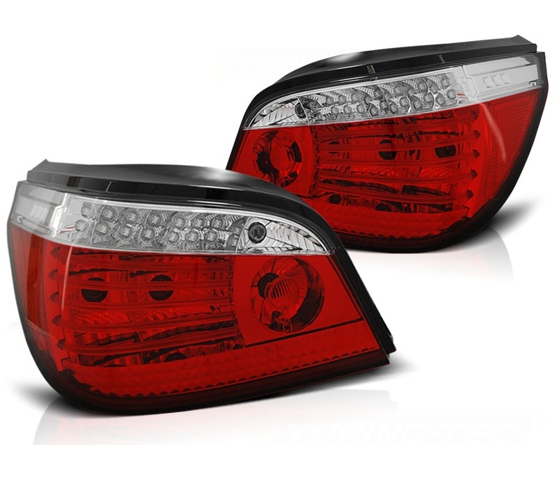 LED Rückleuchten für BMW E60 Limousine 03-07 rot chrom dynamischer Blinker Sonar