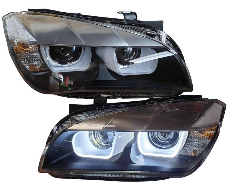 Halogen Scheinwerfer für BMW X1 E84 09-14 Lightbar Tagfahrlicht