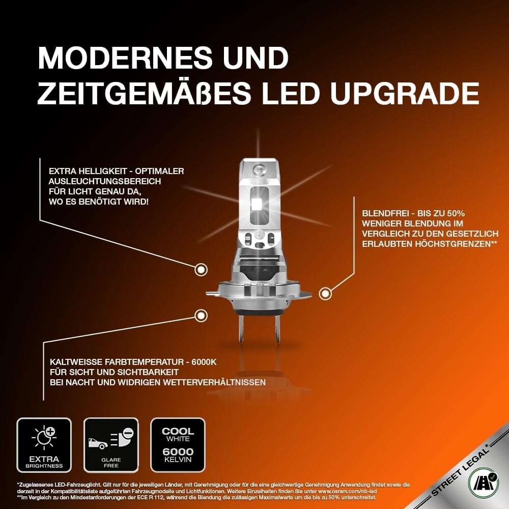 OSRAM NIGHT BREAKER LED H7 Speed 450 64210DWNBSP Set