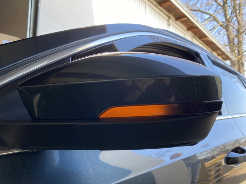 Dynamische Led Spiegelblinker schwarz für VW T-Roc 18-20