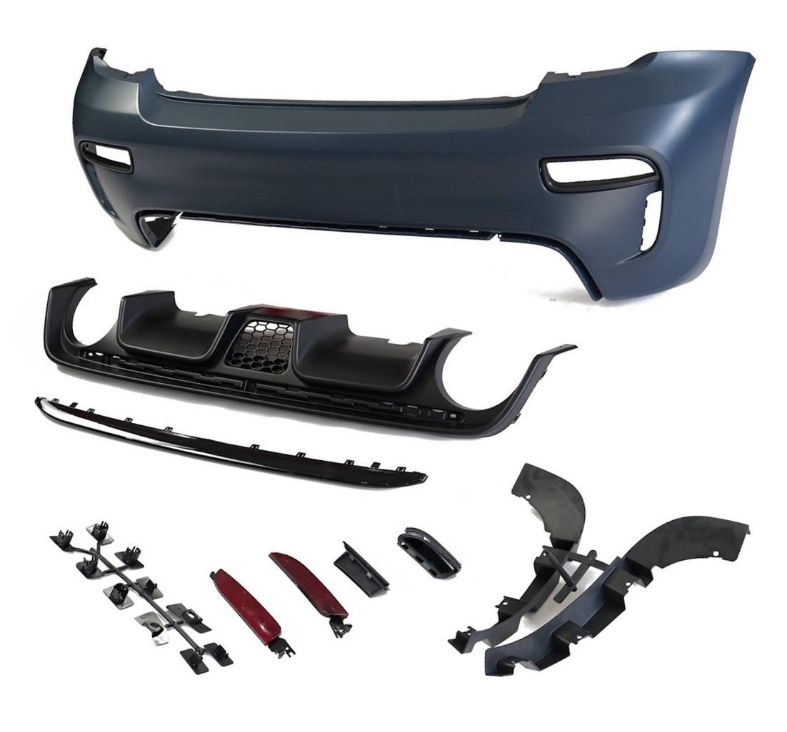 Bodykit mit Kühlergrill und Diffusor in schwarz für Fiat 500 ab 2007-2025