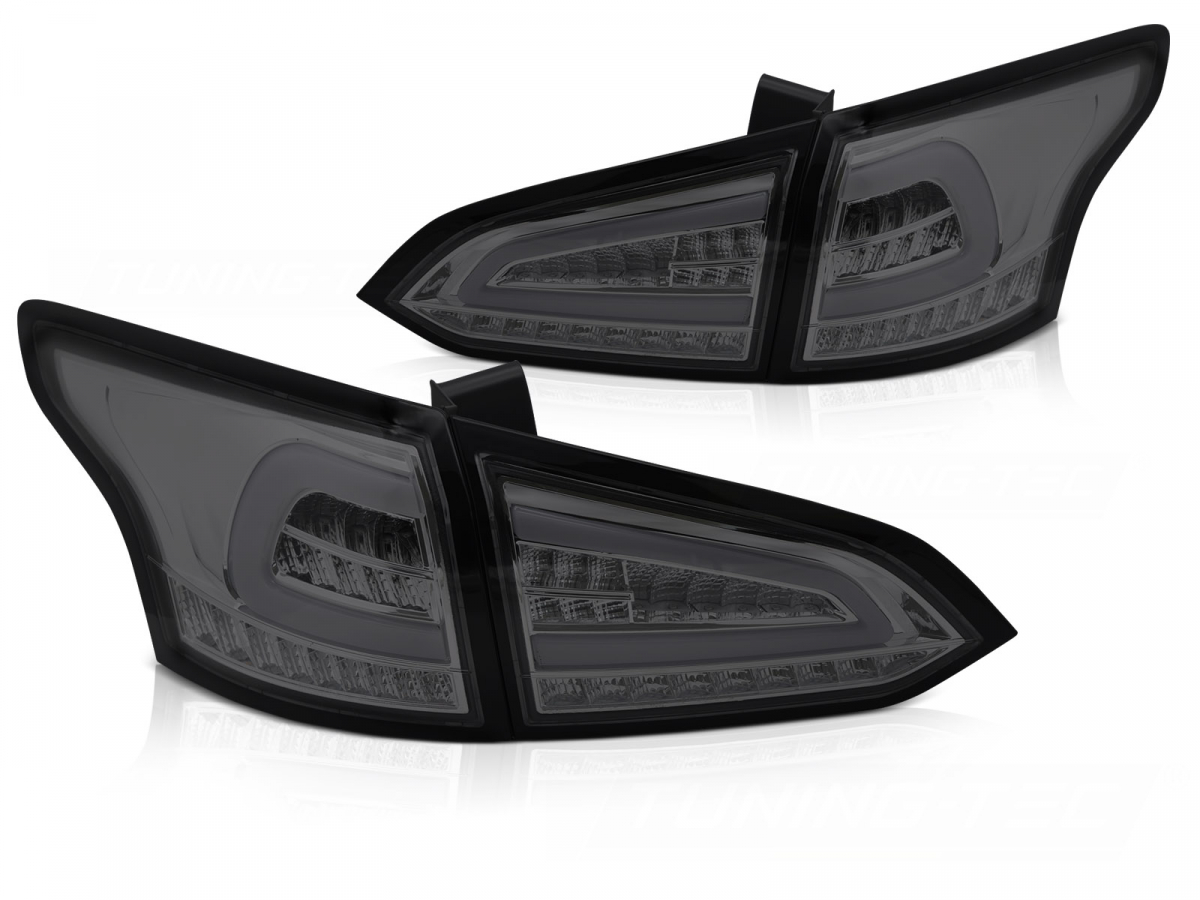 B-Ware Led Rückleuchten für Ford Focus MK3 Turnier 2011-2018 dynamischer LED Blinker smoke