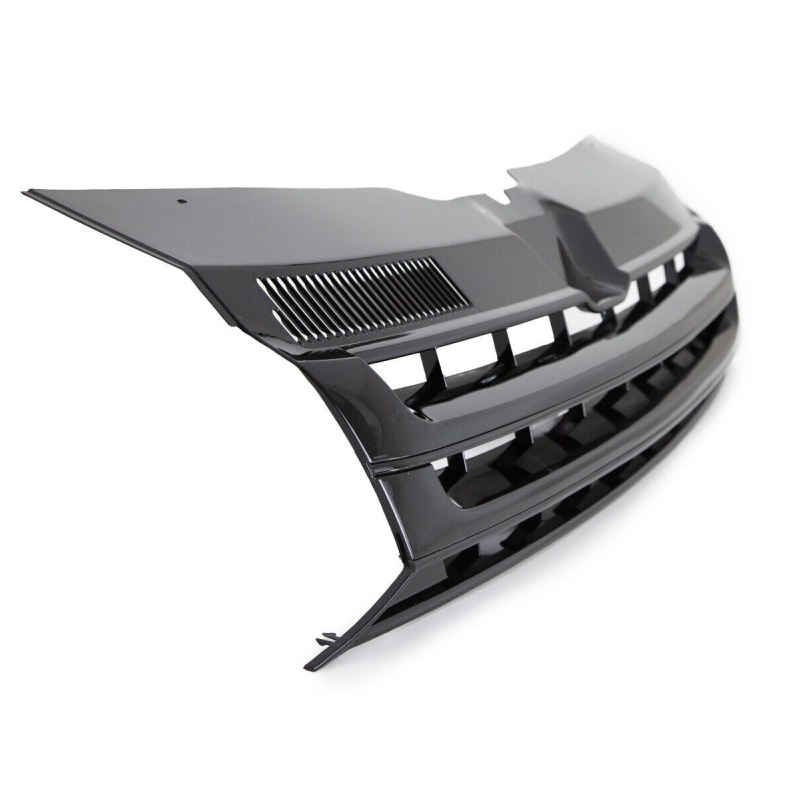 B-Ware ABS Kunststoff Frontgrill Kühlergrill schwarz ohne Emblem für VW T5 2009-2015 Facelift