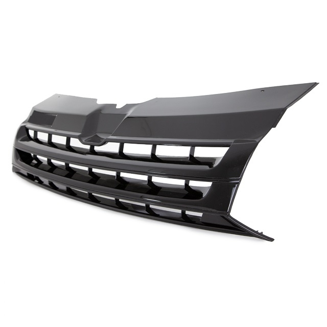 B-Ware ABS Kunststoff Frontgrill Kühlergrill schwarz ohne Emblem für VW T5 2009-2015 Facelift