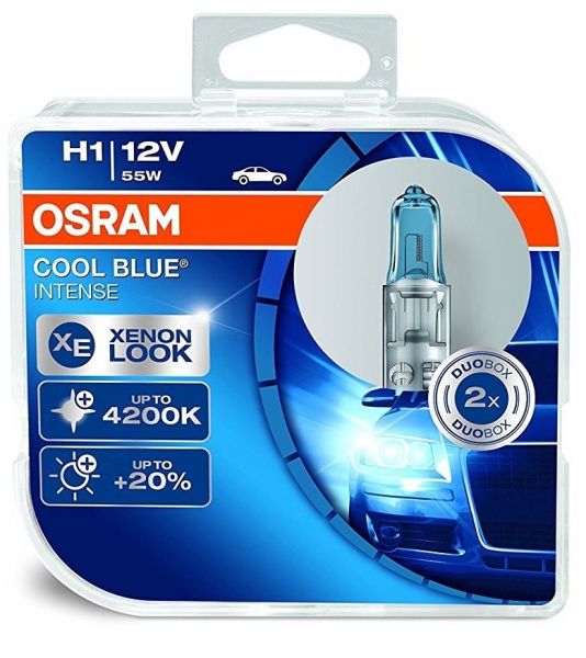 OSRAM Cool Blue Intense H1 Lampen Xenon Look 55W Duo-Box