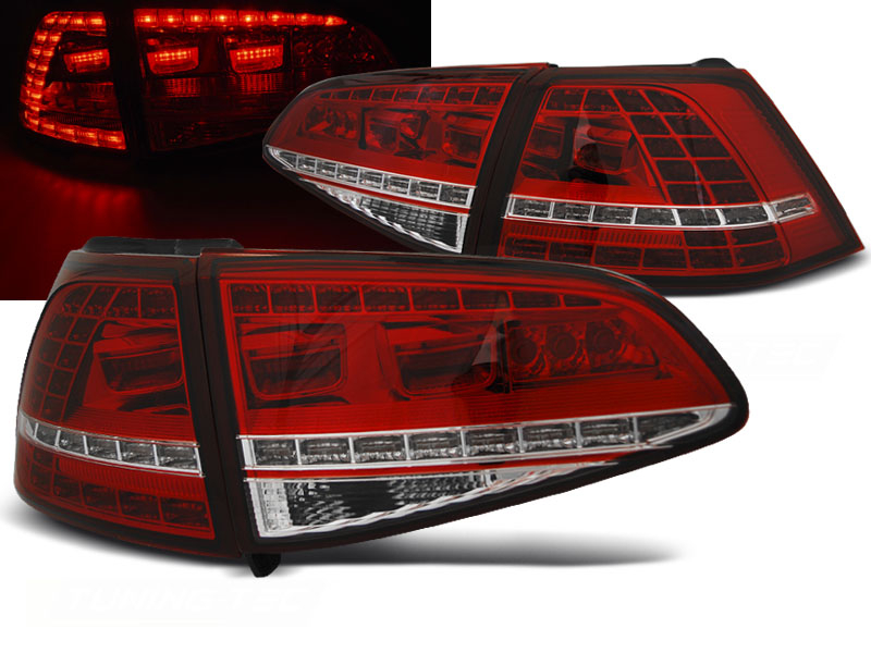 LED Rückleuchten für VW Golf 7 2013-2017 dynamischer LED Blinker rot Sonar
