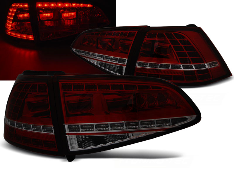 LED Rückleuchten für VW Golf 7 2013-2017 dynamischer LED Blinker rot smoke Sonar