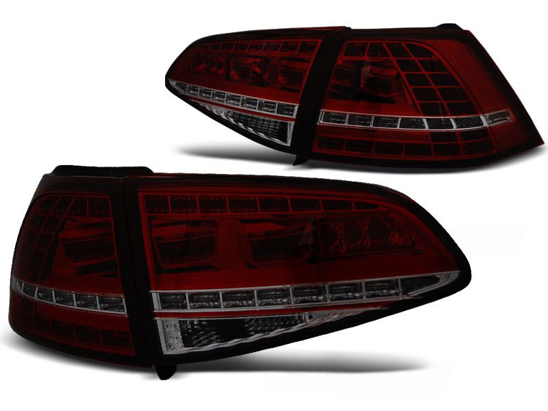 LED Rückleuchten für VW Golf 7 2013-2017 dynamischer LED Blinker rot smoke Sonar