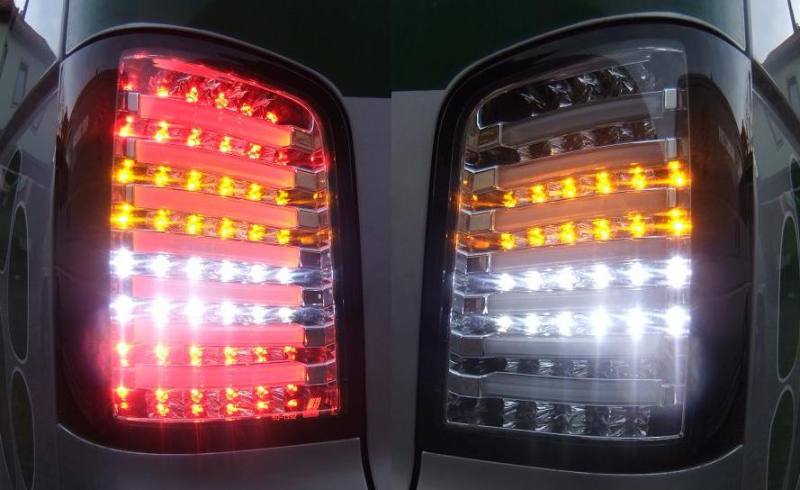 LED Rückleuchten für VW T5 2003- inkl. Facelift schwarz/klar