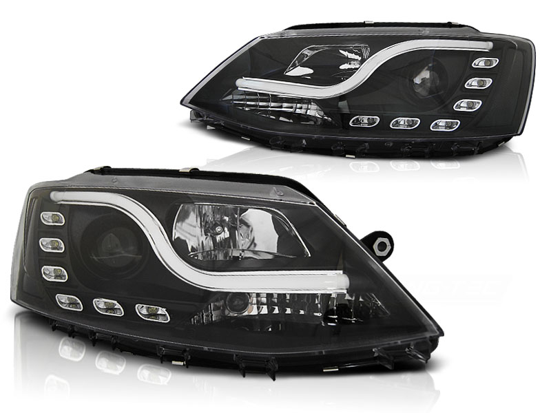 LED Tagfahrlicht Scheinwerfer für VW Jetta VI 11-14 schwarz Sonar