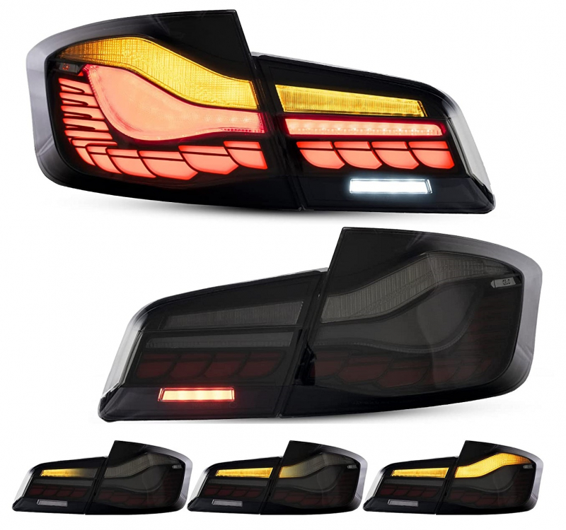 OLED Rückleuchten für BMW F10 Limousine 10-16 Heckleuchten Laufblinker schwarz VL