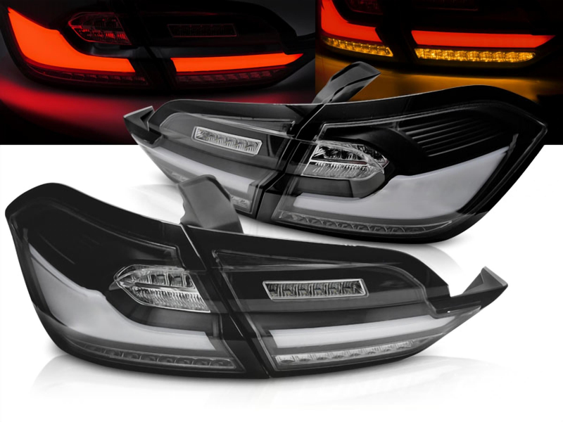 Led Rückleuchten schwarz klar für Ford Fiesta JHH MK8 ab 2017 dynamischer Blinker