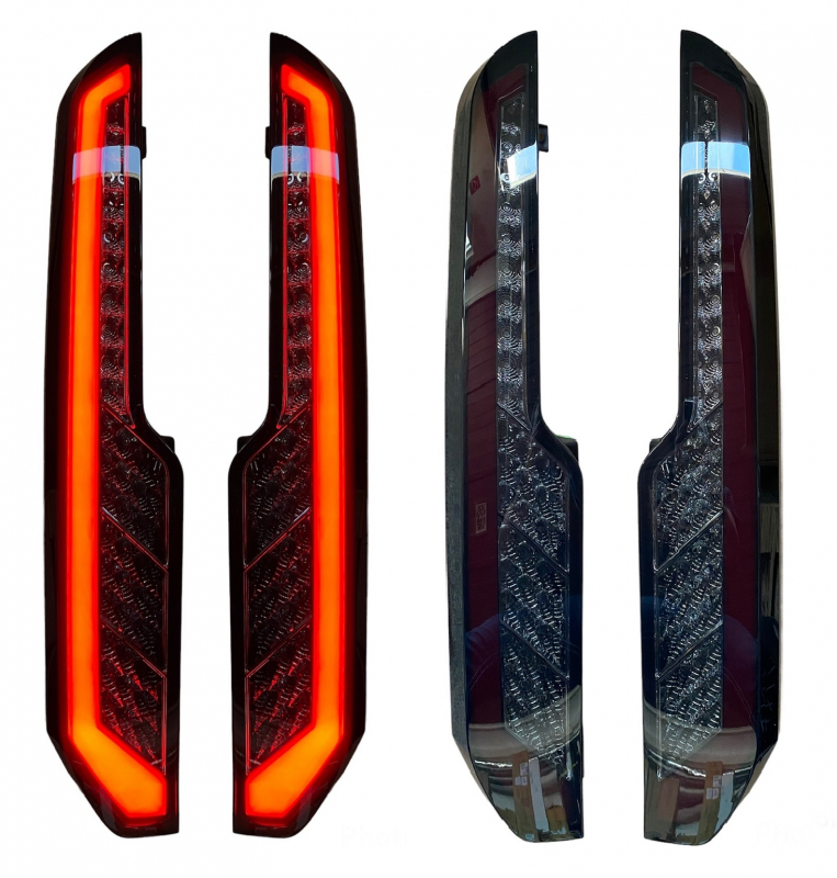 Lightbar LED Rückleuchten für Ford Tourneo Custom 2012+ schwarz smoke