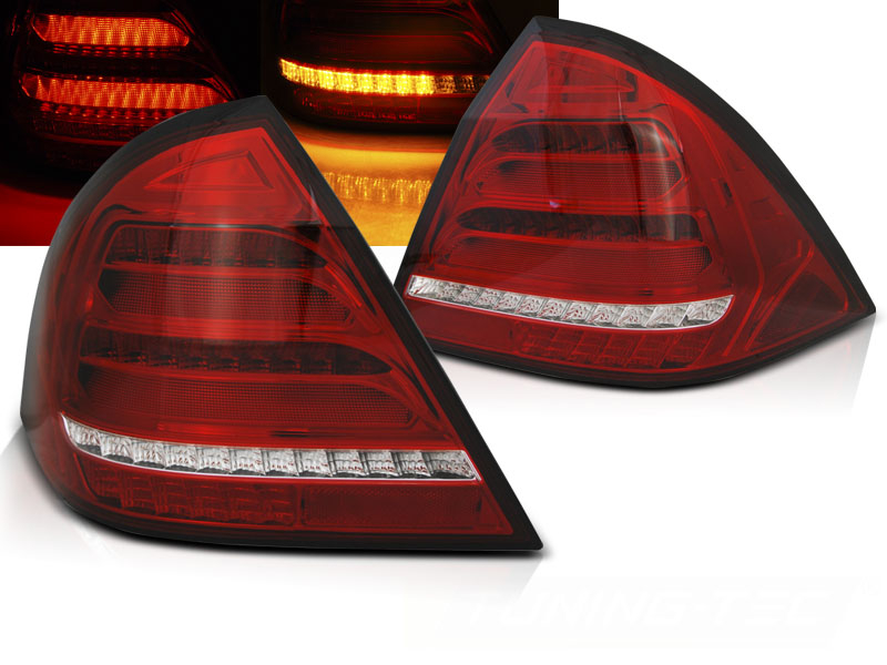 LED Rückleuchten für Mercedes Benz W203 00-04 Limousine rot klar dynamischer Blinker