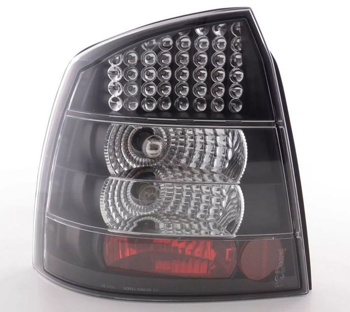 LED Rückleuchten für Opel Astra G 98-04 schwarz klar