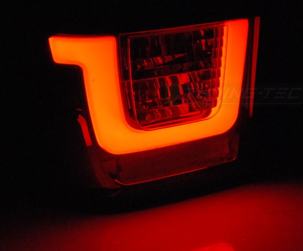 Lightbar LED Rückleuchten für VW T4 90-03 rot smoke