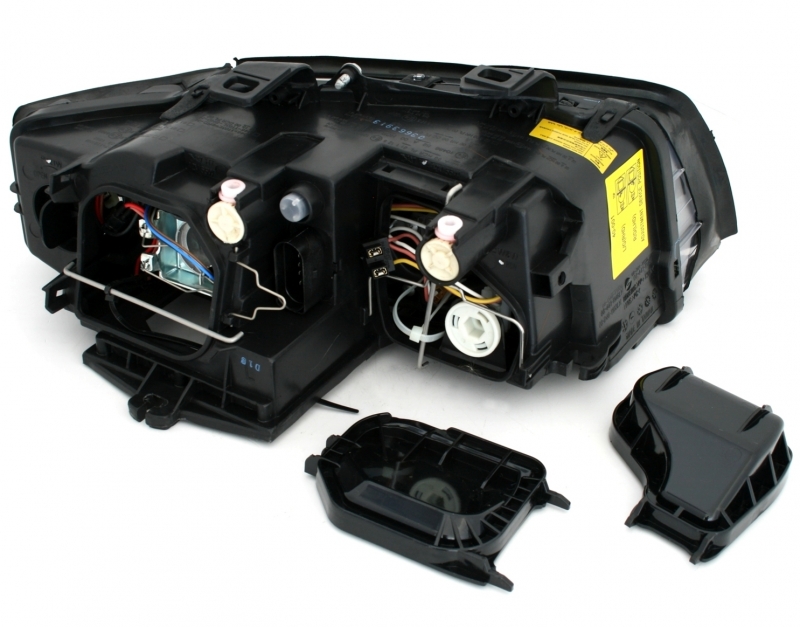 Schwarze Scheinwerfer für AUDI A4 8E B6 01-04 Xenon-Look