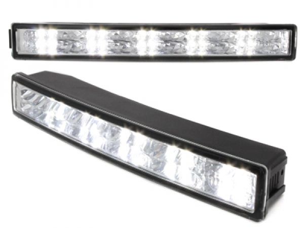 LITEC LED Tagfahrlicht 20 LEDs Tagfahrleuchten chrom 23cm