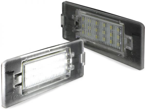 LED Kennzeichenbeleuchtung für VW & Skoda LPLVW01 mit je 18 LED