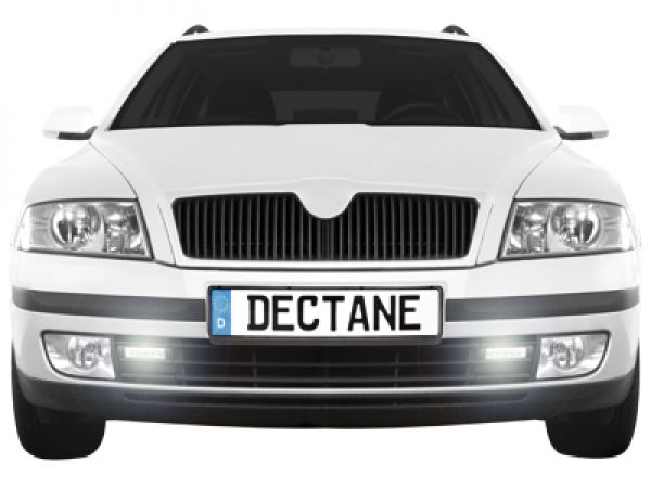 LED Tagfahrlicht für Skoda Octavia Typ 1Z 04-09 chrom