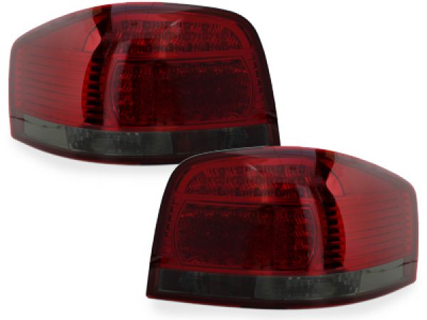 LED Rückleuchten für Audi A3 8P 03-09 red/smoke dunkelrot Depo