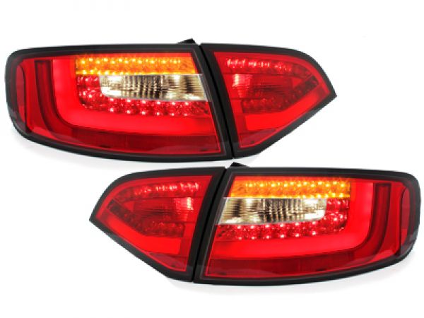 LITEC LED Rückleuchten für Audi A4 B8 8K 08-11 Avant rot für LED