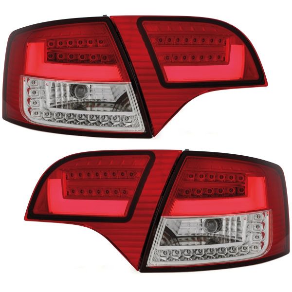 LITEC LED Rückleuchten rot klar für Audi A4 B7 Avant 04-08