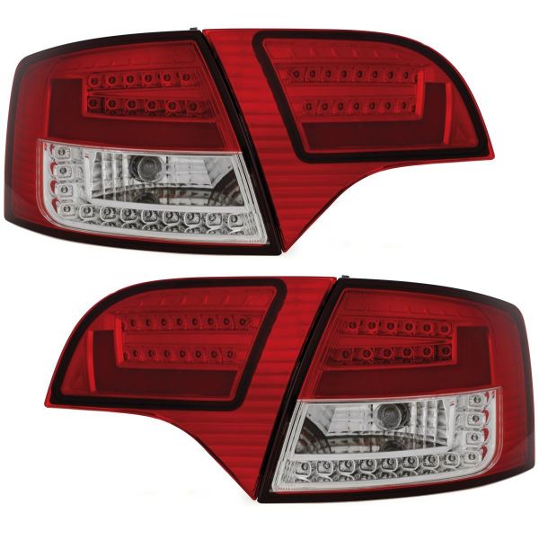 LITEC LED Rückleuchten rot klar für Audi A4 B7 Avant 04-08