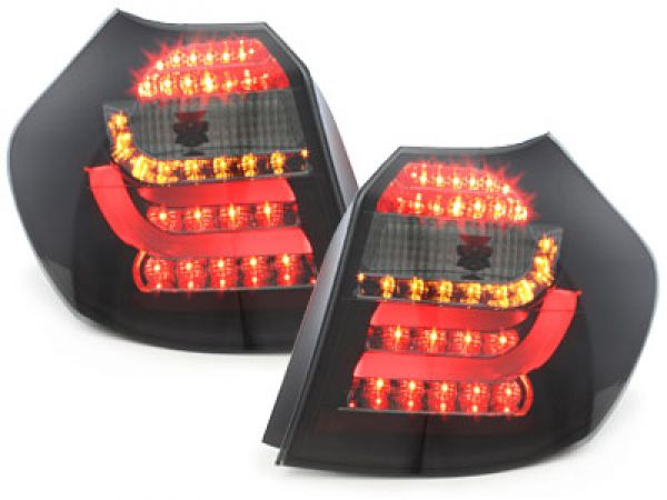 LED Rückleuchten für BMW 1er E81 E87 07-11 schwarz smoke Lightbar